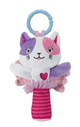 Clementoni - Sonajero Dulce Gatita, sonajero de Peluche, sonajero bebé Desde 0 Meses (17784)