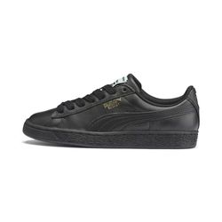 Puma Basket Classic Lfs, unisex vuxna låga sneakers, Svart svart lag guld 19, 42.5 EU