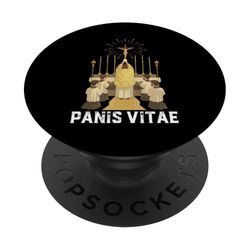 Consagración Eucarística Misa Latina Tradicional Católica PopSockets PopGrip Adhesivo