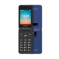 myPhone Flip LTE Téléphone Portable à clapet pour Seniors Touche SOS 4G Volte Grande Batterie 1000 mAh jusqu'à 6 Jours sans Recharge, avec Une Torche, Dual SIM