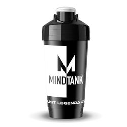 MINDTANK Coctelera de 700 ml, color blanco, base especial para batido perfecto, apto para lavavajillas