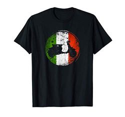 Bandera de Italia de scooter de motor italiano vintage Camiseta