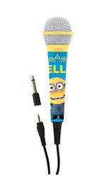 Lexibook Microphone Universal Moi, Moche et Méchant Minions, Jack 3,5 et Adaptateur 6,3 mm, Haute sensibilité, chanter avec les enfants ou entre amis, Bleu, MIC100DES