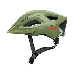 ABUS Aduro 2.0 Casco da città - Casco da bici a tutto tondo in design sportivo - Adatto al traffico cittadino - Per uomini e donne - Verde, Taglia M