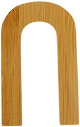 Small Foot Letra U de abecedario de bambú sostenible, Super combinable con Otras Letras como decoración o Placa de Puerta, Especialmente Adecuado para Aprender a Leer (para los niños Escolares)