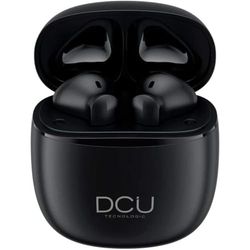 DCU TECNOLOGIC | Auricolari Mini Mate Bluetooth 5.1 | USB tipo C | con Touch Controllo | Microfono incorporato | Chiamate mani libere | A prova di Sudore IPX4 | Compatibile con Android e iOS | Nero