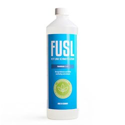 FUSL Detergente per bicicletta, 2 in 1, catena, azionamento e telaio, bottiglia di ricarica da 1 l