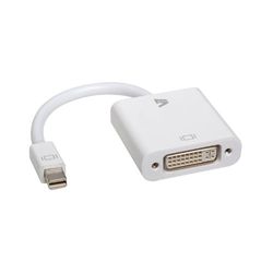 V7 CBL-MD1WHT-5E - Adaptadores de cabo de vídeo (mini DisplayPort, DVI-D, masculino, macho/feminino, feminino) cor branca