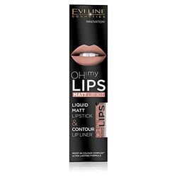 Eveline Cosmetics 01 Oh My Lips Matt Liquid Lipstick 4 ml + läpppenna