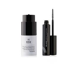 Pack Routine K-Beauty Eyes - Sérum contour des Yeux + Mascara Black Serum in Mascara - Réduit les ridules et les rides - Volume et longueur pour les cils - USU Cosmetics