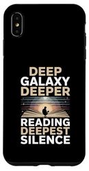 Deep Galaxy Deeper Reading Introvert Astronomy Bookworm Case for iPhone XS Max