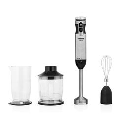 Tristar MX-4829 Hand Blender 1000 W with Measuring Cup, Continuous Speed Setting, Turbo Function, Stainless Steel Plastic, Silver