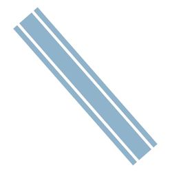 Ambiance Sticker Adesivo per auto Stripe, adesivo da corsa per corpo, striscia laterale, tetto, gonna paraurti, strisce in vinile, modificato a strisce, decalcomania per auto, decorazione blu polvere,