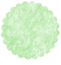 Enveloppe 24 décorations tnt effet tissu Flower Poly Lab (Ø48 cm), vert pastel