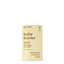 ATTITUDE Massage Oil Bar for Baby, EWG Verified, Plastic-Free, Dermatologically Tested, Made with Naturally Derived Ingredients, Vegan, Sweet Almond, 30 grams