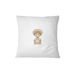 Bona Basics, Funda de cojín Decorativa, decoración del hogar, para sofá, cafetería, Tamaño: 45X45 cm, Color: Blanco