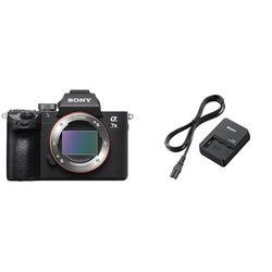 Sony Alpha 7M3 volledig formaat digitale camera ILCE-7M3 (24,2 megapixel,) zwart & Sony Bc-Qz1 (Snellader Voor Np-Fz100 Accu's)