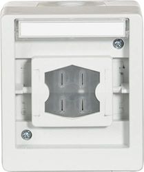 OPUS® Resist Interrupteur multifonction avec groupe lumineux, couleur : gris clair/bleu acier