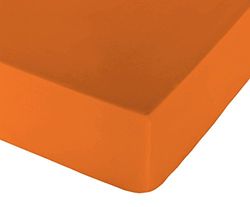 Play Collection-Basic con Angoli Tinta Unita, per Letto a 105 Naranja Caqui