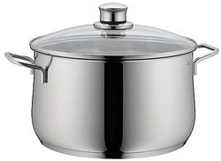 WMF Diadem Plus Casseruola alta con coperchio, in acciaio INOX 18/10, 24 cm