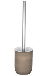 WENKO Escobillero Nebo, Marron, Polyresin, Brown, 9.5 x 9.5 x 36 cm