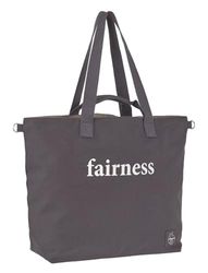 LÄSSIG Baby boodschappentas kinderwagentas biologisch katoen wasbaar/Green Label Cotton Statement Shopper, antraciet, 1101034236
