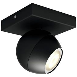 Philips Hue White Ambiance Buckram Faretto LED Smart, Bluetooth, Lampadina e Telecomando Dimmer Switch Inclusi, 10 W, Nero