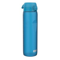 Ion8 Borraccia 1 Litro, 1000ml, a Prova di Perdite, Facile da Aprire, Serratura Sicura, Maniglia per il Trasporto, Lavabile in Lavastoviglie, Senza BPA, Ideale per Sport e Palestra, Blu