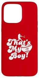 Custom That's My Boy 99 Jersey Baseball Mamma Baseball Papà Custodia per iPhone 15 Pro Max