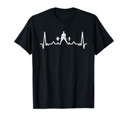 Powerlifting Deadlift Heartbeat Pesi Palestra Maglietta