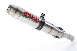 GPR EXHAUST SYSTEM Y.183.DE Impianto Completo Omologato e Catalizzato Compatibile con YAMAHA XSR 700 2015/16 Deeptone Inox 2 in 1