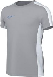 Nike K NK DF Acd23 Top SS Br Haut à Manches Courtes, Gris Loup, Blanc, Bleu Photo, 14-15 Ans Mixte Enfant