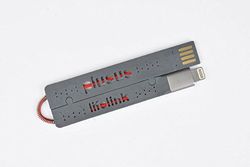 Plusus LifeLink Lightning USB-kabel - grå