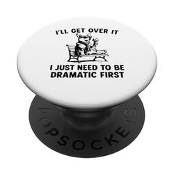Lo superaré, solo necesito ser dramático primero corgi PopSockets PopGrip Adhesivo