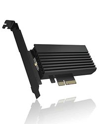 ICY BOX PCI Express-kaart, M.2 NVMe SSD naar PCIe 4.0-adapter, koeler, LED-verlichting, M-Key, 2230, 2242, 2260, 2280, IB-PCI214M2-HSL