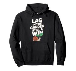 Funny Garden Lag Gamer Plant Humor Pullover Hoodie