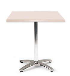 Morleys TM50063 Spectrum Square Tilt Top Pedestal Table, 700mm Width x 700mm Depth, White