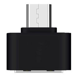 Magnet, Micro till USB-A-adapter, enhet, OTG Micro till USB-A-adapter, kompatibel med surfplatta, Micro USB smartphones och kringutrustning (svart)