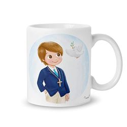Mopec G670.3.3 Keramische mok Mijn Heilige Communie Jongen in Geschenkdoos, Porselein