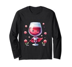 Superero a vino Wine Glass di vetro di vino carino Maglia a Manica