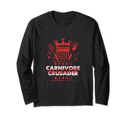 Carnivore Crusader BBQ King Emblem Manga Larga
