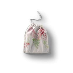 Bonamaison Printed Cotton Produce Bag with Drawstring, Reusable Grocery Bag, Biodegradable Eco-Friendly Bags, Travel Pouch, Sachet Bags, Shopping Bag, Eco Friendly, Foldable, Size: 40x50 Cm