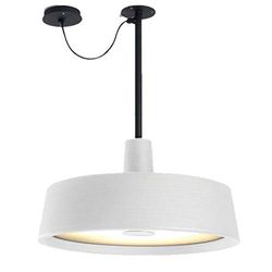 Lampada a sospensione LED 15,7W 2700K con diffusore in metacrilato modello Soho 38C, colore bianco, 38 x 38 x 20,4 centimetri (riferimento: A631-163)