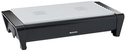 Brabantia 477140 - Aquecedor de pratos, 2 velas, cor preta mate e cinzento