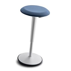 Sedus se:fit Taburete ergonómico, Taburete de pie, Soporte de pie, Color Azul, Gris, plástico, Base de Goma, Altura Regulable de 53 a 80 cm