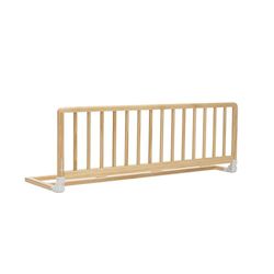Safety 1st Wooden Bed Rail 110 cm, Sängskydd för småbarnssäng, 18 Månader–5 År, Lutningsbart Barnsäkert fallskydd, Automatiskt Lås, FSC® -Certifierat Trä, Lätt att Vika och Förvara, Natural Wood