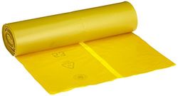 Vuilniszakken - gele zak DEISS PREMIUM - 70, 90 of 120 liter, 120 Liter - 60 my, geel, 1