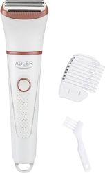 ADLER Maquinilla de afeitar femenina, dos cabezales de láminas, diseño impermeable