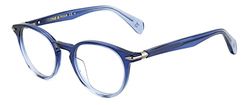 rag & bone RNB8003 bril, Blue Shaded, 48 Unisex volwassenen, Blue Shaded, 48
