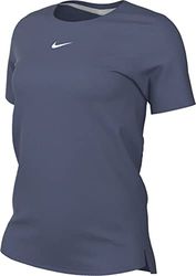 Nike Women's Shirt W NK One DF SS STD Top, Diffused Blue/White, DD0638-491, XL